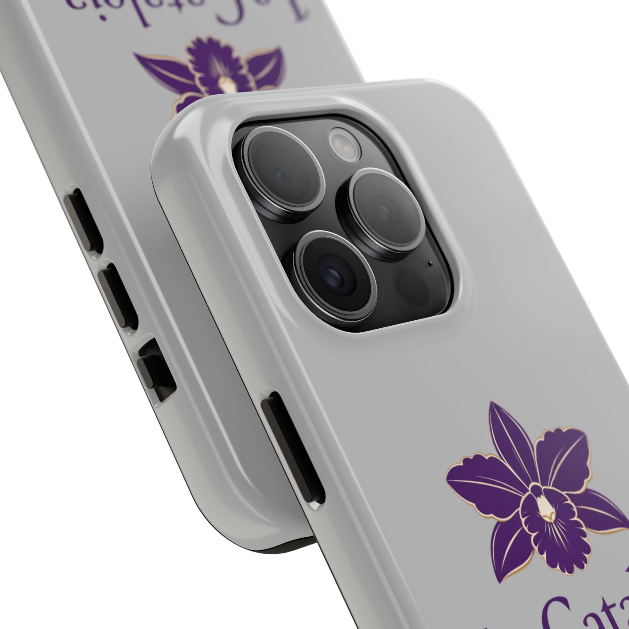 La Cataleia Orchid Tough Phone Case - Protective Floral Phone Cover